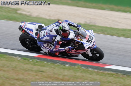 2010-06-26 Misano 1506 Rio - Superbike - Qualifyng Practice - James Toseland - Yamaha YZF R1